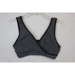 Cakye Bra Womens Black Gray Nursing Sleep Bralette Maternity Sports M Cotton